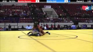 Wm 56 Kg - Rd3 - Kendra Kenyon Genesse Valley Vs. Shelby Hall Hall