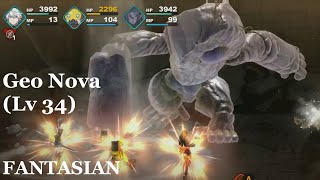 FANTASIAN: Geo Nova LV 34, Boss Fight, saving Ez!