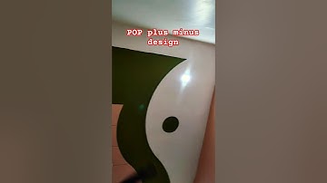 pop false ceiling plus minus design,   #popdesign #art #homedecor #shorts