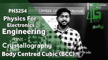 Body Centred Cubic Structure in Tamil | Physics for Electronics Engineering in Tamil | PH3254 Tamil