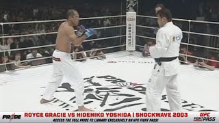 PRIDE Shockwave 2003: Royce Gracie vs Hidehiko Yoshida | December 31, 2003