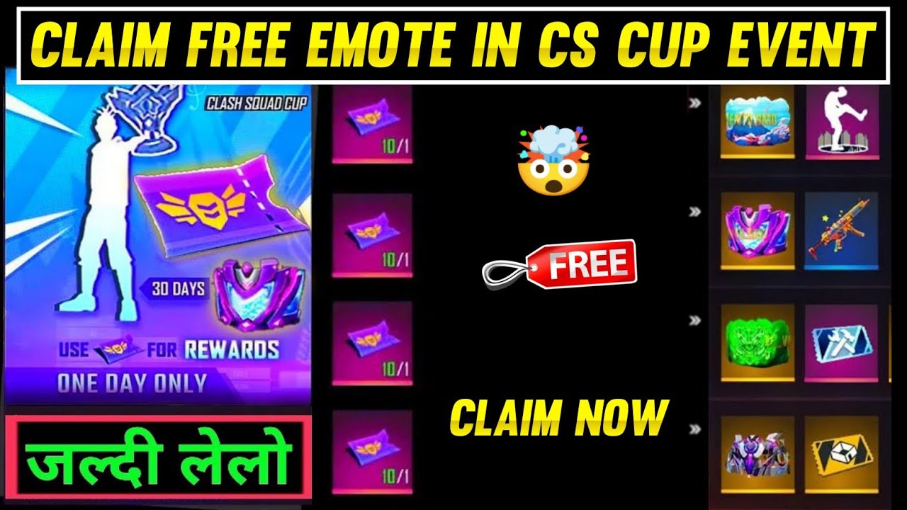CLAIM FREE EMOTE IN CS CUP EVENT