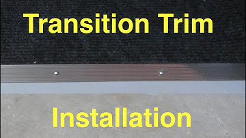 Carpet Transition Trim Installation - Carpet to Concrete