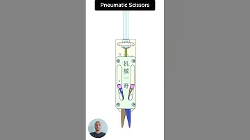 Pneumatic Scissors ✂️ #mechanism #engineering #mechanical #solidworks #shorts #cad