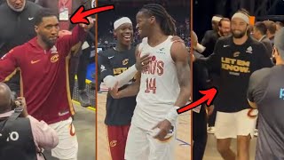 Donovan Mitchell, James Harden & Cavaliers Head To The Locker Room After Eliminating Detroit Pistons