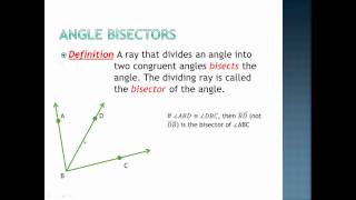 1.5 Division of segments and angles