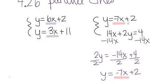 STS Math 8.4.26 Systems with Parallel Lines
