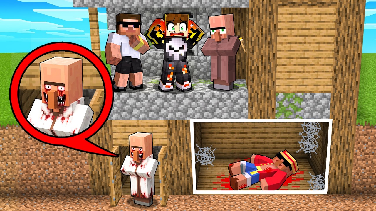 SCARY VILLAGER STOLE DASH'S HOUSE IN MINECRAFT!!