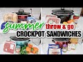 EASY SUMMER SLOW COOKER MEALS | FAST CROCKPOT SANDWICHES | FRUGAL FIT MOM