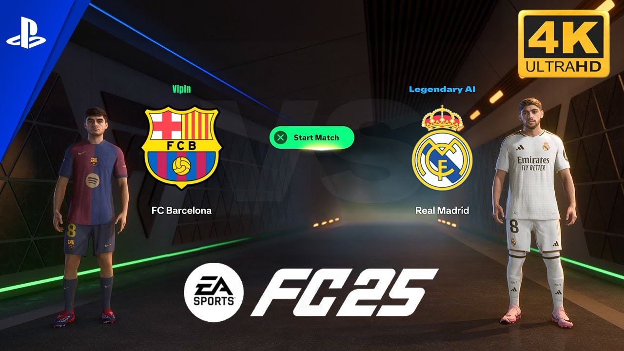 EA FC 25 Barcelona VS Real Madrid 4K Gameplay - YouTube