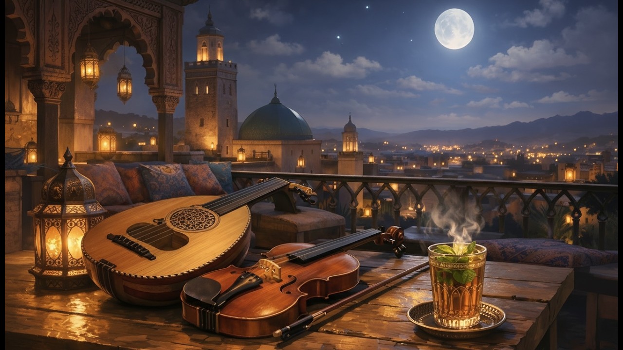 🎧 Moroccan Oud & Violin Lofi 🌙 Orchestral Arabic Chillhop for Focus & Relax