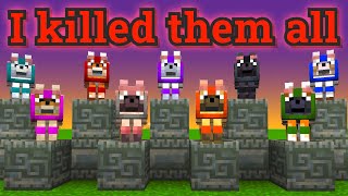 I tamed all 9 Minecraft dogs and then killed them