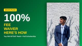 100% Fee Waiver at BITS Pilani? Here’s How! | BITSAT 2026
