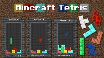 Minecraft Tetris Game in HTML CSS JS | HTML Canvas | Showcase