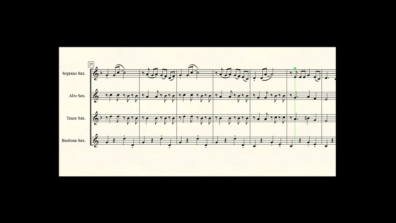 Frenesi for Saxophone quartet.