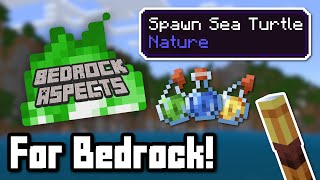 [April Fool's] Introducing Bedrock Aspects for Minecraft Bedrock! (Matches Water, Sounds, and More!) by AgentMindStorm 4,805 views 1 year ago 4 minutes, 28 seconds