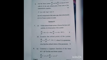 Ordinary Differential Equations||Msc 1st Sem||MDU||2022