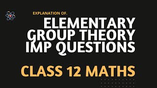 elementary Group Theory