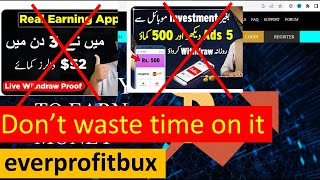 Don't waste time on everprofitbux | everprofitbux mobile earning app, everprofitbux withdrawal proof screenshot 5