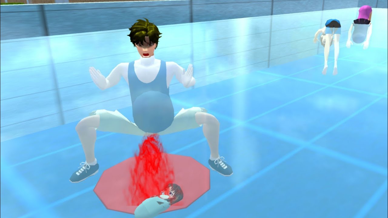 Taiga Hamil🤰Melahirkan Di Kolam Berenang Baru Milik Sakura😧 || Sakura School Simulator