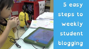 Easy Classroom Blogging - 5 Ways To Find the Time for Weekly Student Blogging