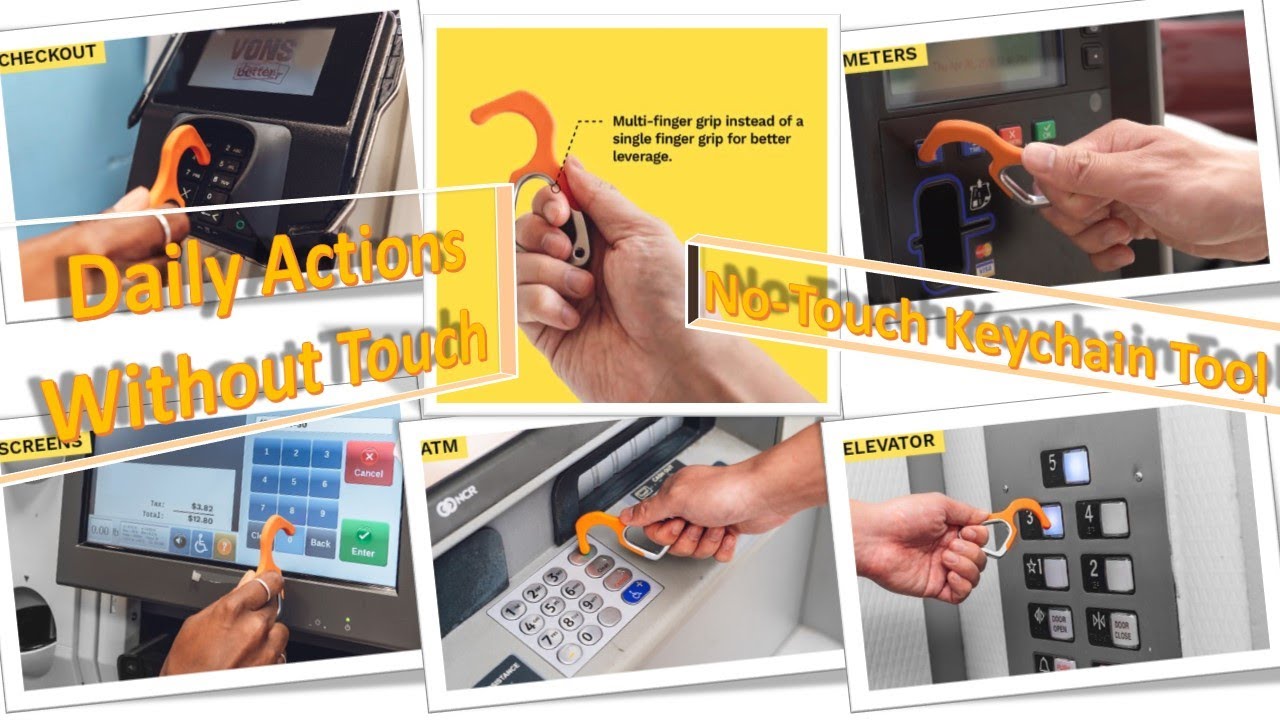 Daily Activity Without Touch  | No Touch Key chain Tool