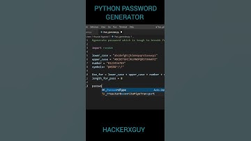 Python Password Generator | Get unhackable passwords with 5 lines of python #shorts #copyrightfree