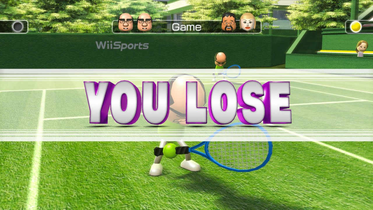 If I lose, the video ends (Wii Tennis) YouTube