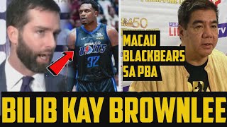 Macau Blackbears Bilib Na Bilib Kay Justin Brownlee Macau Black Bears Papasok Na Sa Pba
