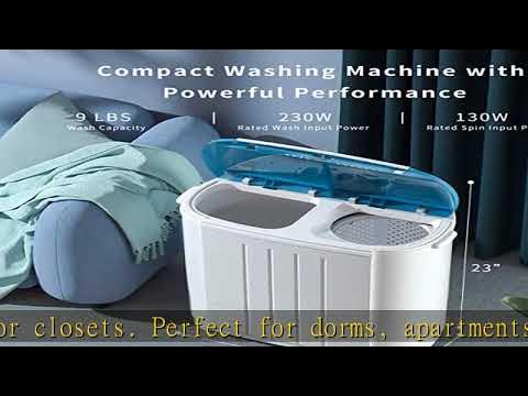 Auertech Portable Washing Machine, 14lbs Mini Twin Tub Washer
