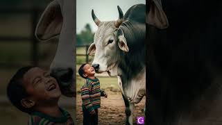 Huge Big Red Cow  Wildlife Journey #shorts #cow #viral#spottedcow #natureanimal #animalworld#fyp