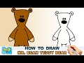 How to draw teddy bear  mr bean teddy