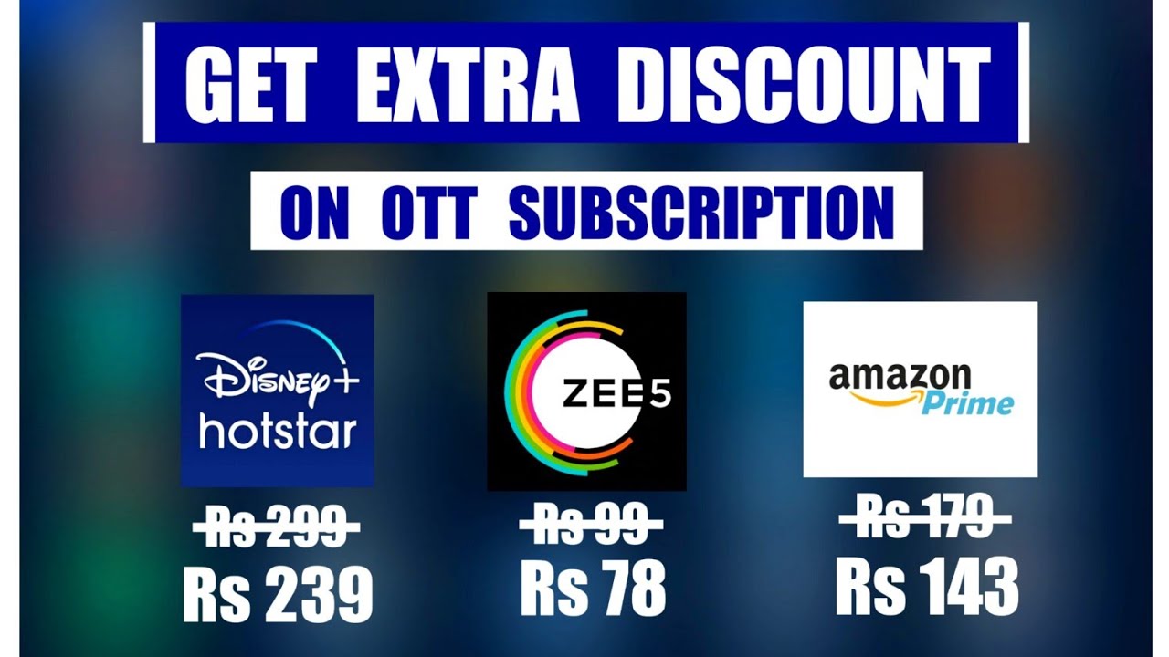 Get OTT Subscriptions At Cheap Prices (Heavy DISCOUNTS) || How To Use ...