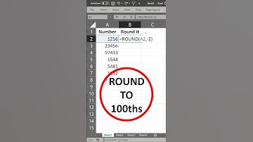 Round to Hundredths in Excel #exceltutorial #exceltips #excelformula