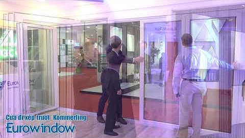 CỬA uPVC | CỬA ĐI TRƯỢT XẾP GÓC KOMMERLING 4500 X 2200 | EUROWINDOW