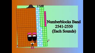 Numberblocks Band 2541-2550 Each Sounds Almost The End Of Season 12