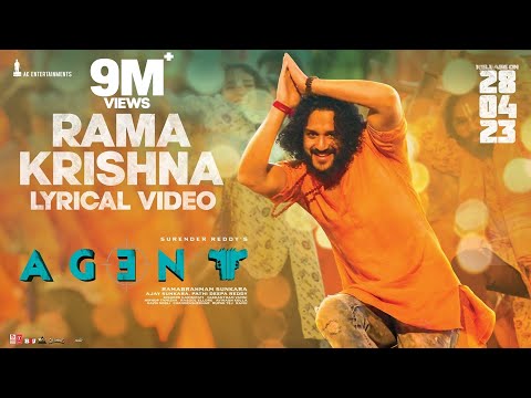 Rama Krishna Lyrical | Agent | Akhil Akkineni | Surender Reddy | Hiphop Tamizha |