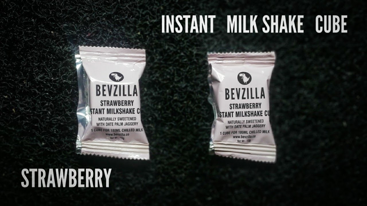 Instant milk shake cube strawberry flavour... #milkshake #instantfood # ...