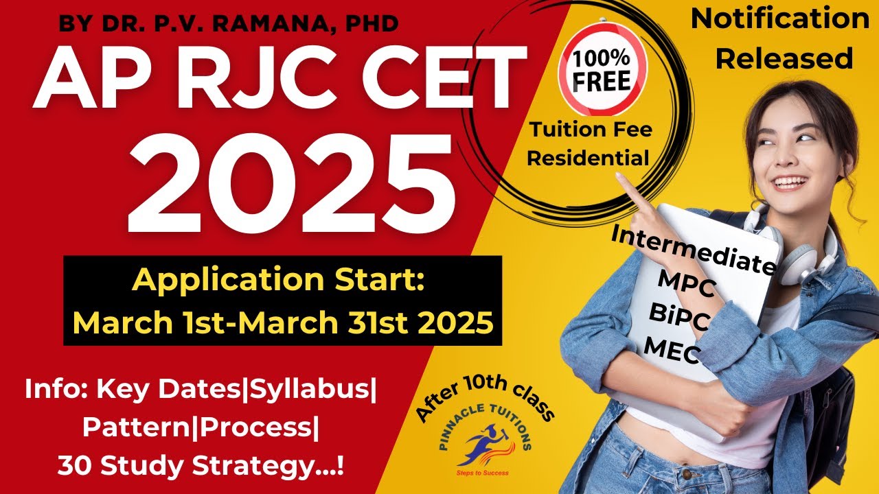 APRJC CET  2025|Notification Released|in Telugu