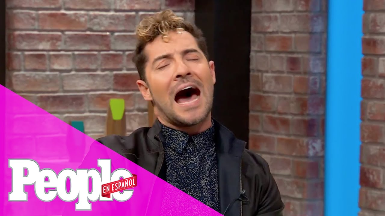 David Bisbal enamoró a todos en el estudio cantando sus canciones