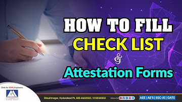 HOW TO FILL AEE CHECK LIST AND ATTESTATION FORMS | GM ACADEMY | AEE, AE  #aeetspsc #civil #aeecivil
