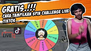 TUTOR CARA TAMPILKAN SPIN CHALLENGE LIVE TIKTOK TIKFINITY