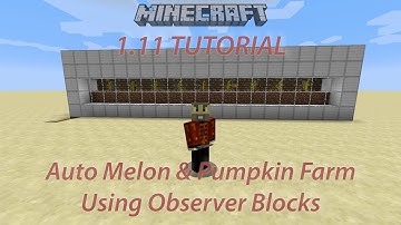 1.11 Auto Melon & Pumpkin Farm Using Observer Blocks (Current Version in Description)