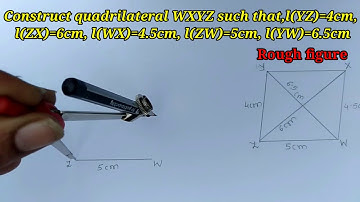 To construct a quadrilateral if three sides and two diagonals are given