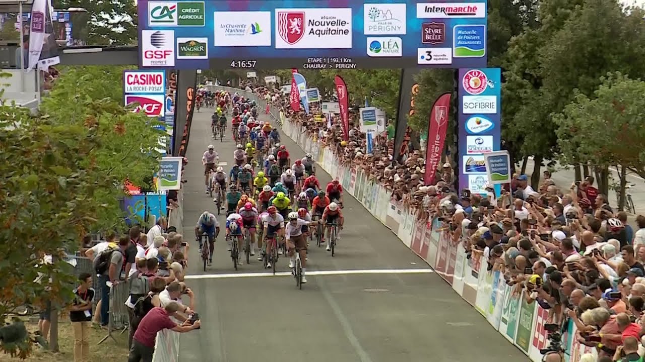 Tour du Poitou Charentes 2022 Arrivée de la 1ère étape à Périgny