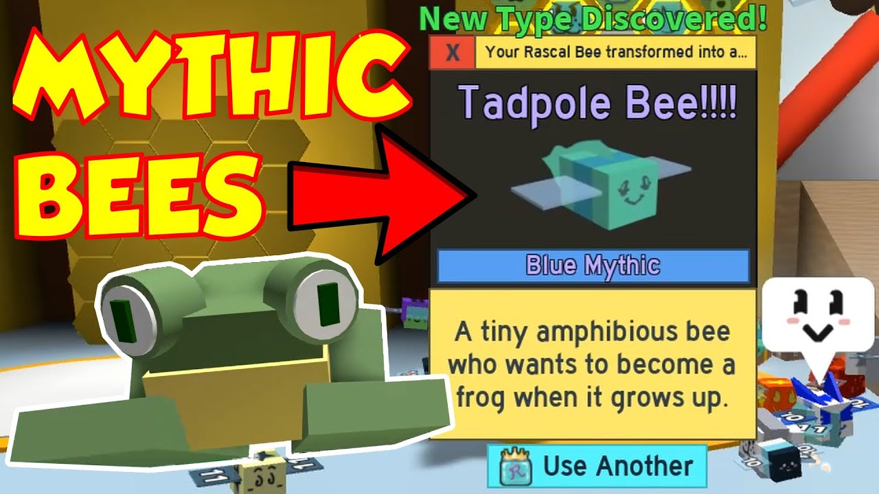 How To Get A Mythic Bee In Bee Swarm Simulator Tadpole Bee And