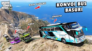 KONVOI BUS FULL BASURI Naik Ke PUNCAK GUNUNG TERTINGGI di GTA 5