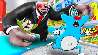 Roblox Oggy Try To Get Out From  Mr Yummy's Super Market With Jack | Rock Indian Gamer | screenshot 2