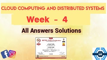 Cloud Computing And Distributed Systems | Week 4 Answers 2023 | NPTEL ||
