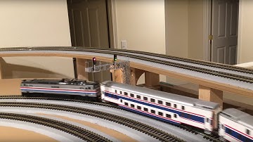 Model railroad train signaling system. Part 3 Completed Signal Installations.